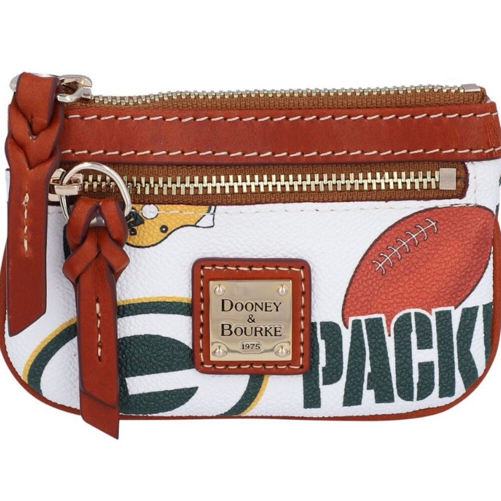 ISO Dooney & Bourke Green Bay Packers Coin Purse Mini Wallet Lexi Series NFL OBO